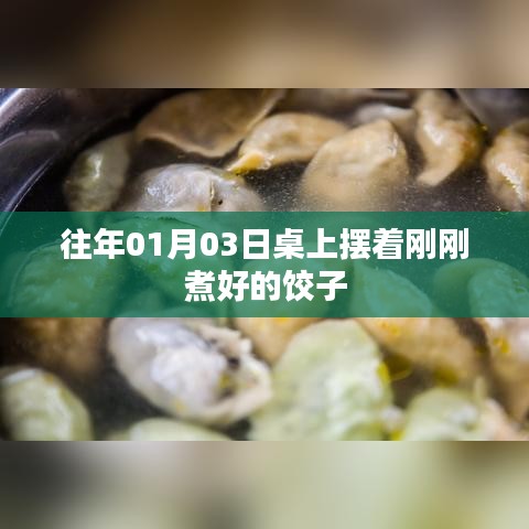 新年首日饺子煮制瞬间，传统美食的温馨瞬间