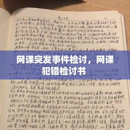 网课突发事件检讨，网课犯错检讨书 